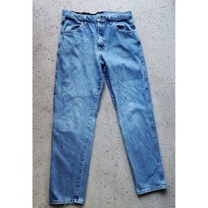 Vintage Maverick MADE IN Mexico Denim Blue Jeans 32x34 Relaxed Medium Stone Wash